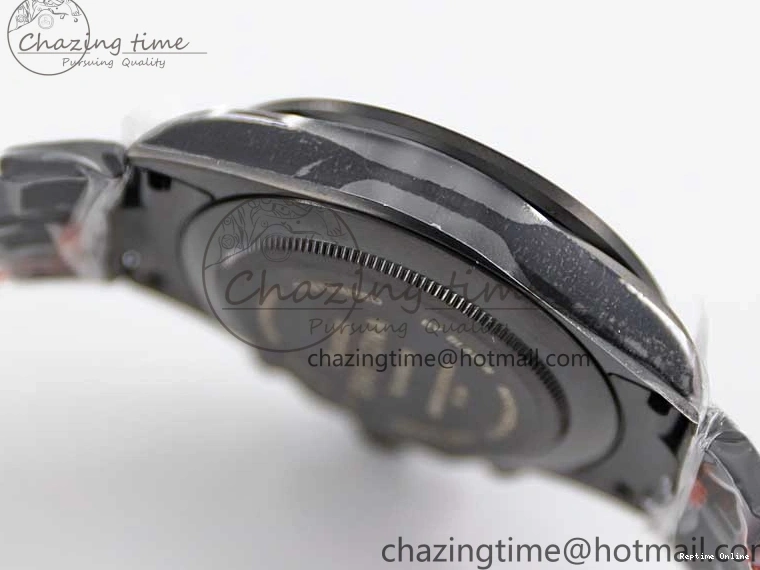 0223 Daytona All Black PVD TWF Best Edition Purple Diamonds Bezel Black Dial on PVD Bracelet SA Lightweight 2446